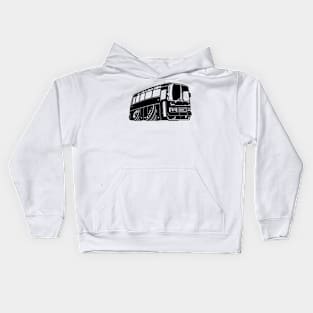 cartoon autobus Kids Hoodie